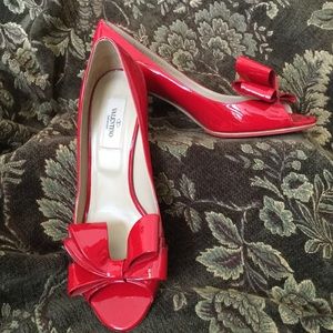 Like New Red Valentino Open Toe Pumps Sz 39